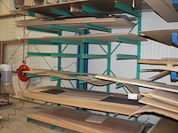 Draagarmstelling bestaande uit vier staanders met hoogte 300 cm en 24 armen met lengte 120 cm. let op! exc... - afbeelding 1 van  4