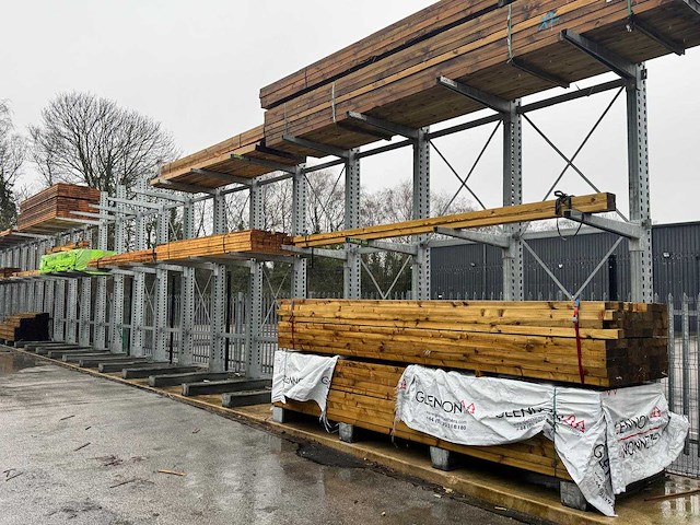 Draagarmstelling enkelzijdig 4 staanders - afbeelding 2 van  5
