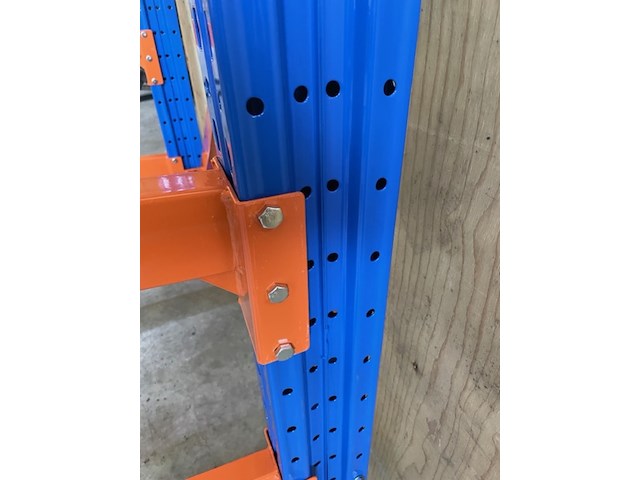 Draagarmstelling heda, 1 sectie's , blauw/oranje - afbeelding 4 van  5