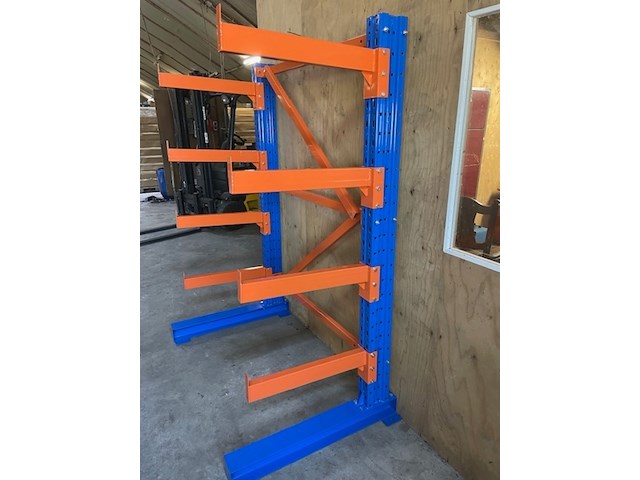 Draagarmstelling heda, 1 sectie's , blauw/oranje - afbeelding 2 van  5