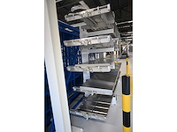 Draagarmstelling met 5 rvs filling station lcd cellen vulbeds - afbeelding 4 van  6