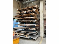 Draagarmstelling met rvs plaatmateriaal - afbeelding 3 van  8