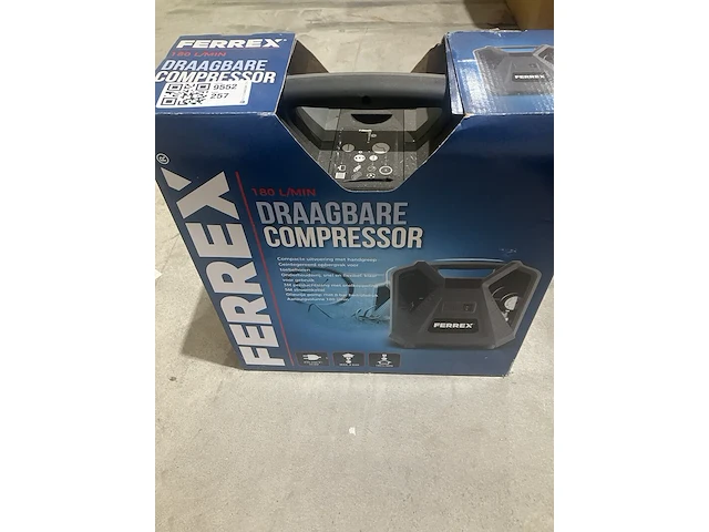 Draagbare compressor, ferrex - afbeelding 1 van  4