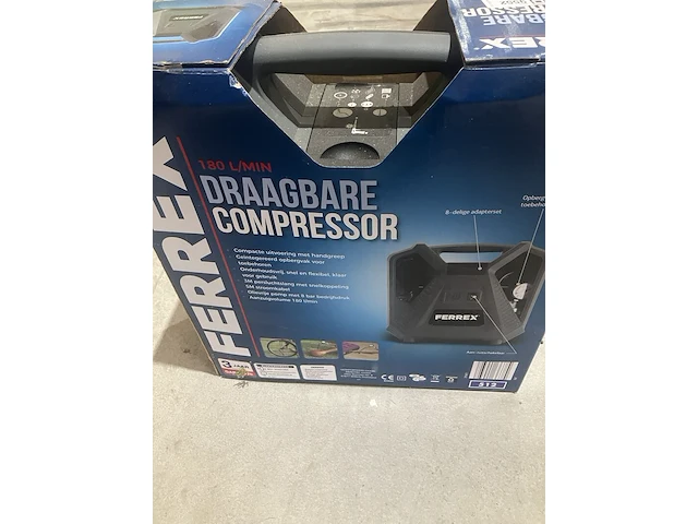 Draagbare compressor, ferrex - afbeelding 2 van  4