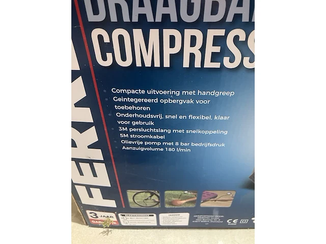 Draagbare compressor, ferrex - afbeelding 3 van  4