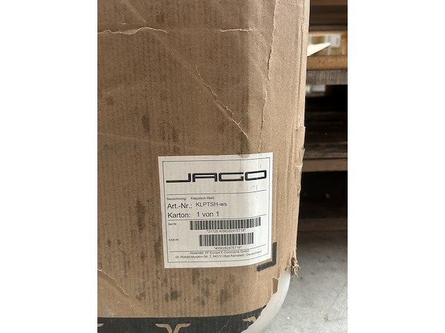 Draagbare en inklapbare tuintafel 183x76 jago - afbeelding 3 van  3