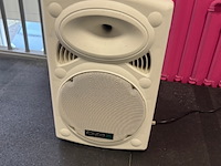 Draagbare luidspreker ibiza sound, port12vhf-bt-wh, wit