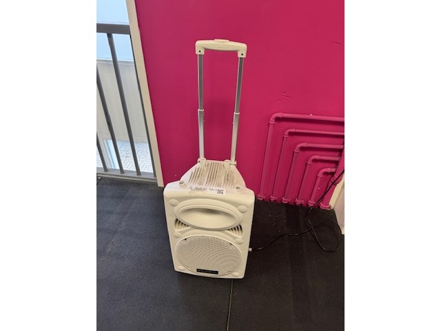 Draagbare luidspreker ibiza sound, port12vhf-bt-wh, wit - afbeelding 2 van  6