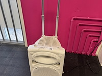 Draagbare luidspreker ibiza sound, port12vhf-bt-wh, wit - afbeelding 2 van  6