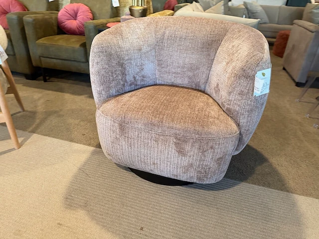 Draai fauteuil, design roze - afbeelding 2 van  7