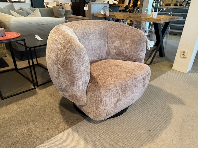 Draai fauteuil, design roze - afbeelding 3 van  7