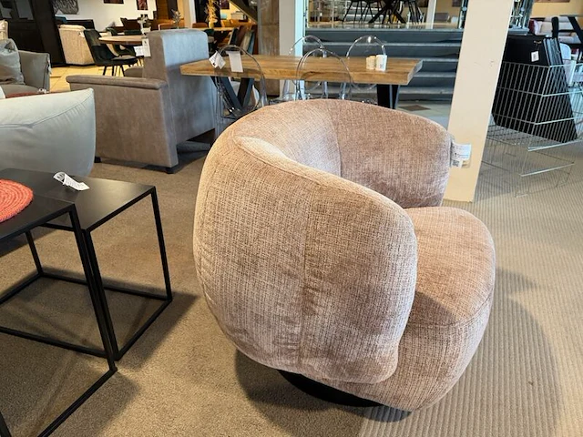 Draai fauteuil, design roze - afbeelding 4 van  7