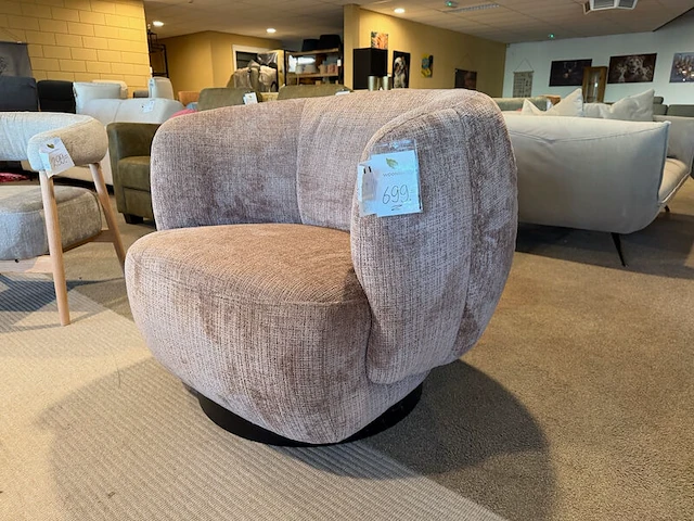 Draai fauteuil, design roze - afbeelding 7 van  7