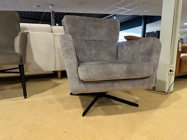 Draai fauteuil, donkergrijs - afbeelding 4 van  5