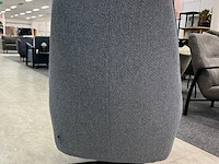 Draai fauteuil frankrijk, geweven navy blauw - afbeelding 2 van  5