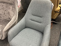 Draai fauteuil frankrijk, geweven navy blauw - afbeelding 5 van  5