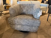 Draai fauteuil grijs/blauw - afbeelding 2 van  6