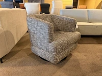 Draai fauteuil grijs/blauw - afbeelding 3 van  6