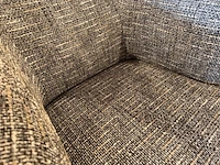 Draai fauteuil grijs/blauw - afbeelding 4 van  6