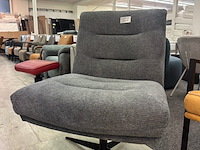Draai fauteuil jordi, geweven, antraciet - afbeelding 1 van  6