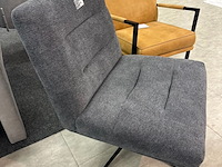 Draai fauteuil jordi, geweven, antraciet - afbeelding 5 van  6