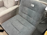 Draai fauteuil jordi, geweven, antraciet - afbeelding 6 van  6
