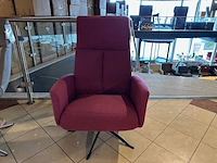 Draai fauteuil knudsen, rose / paars - afbeelding 7 van  7