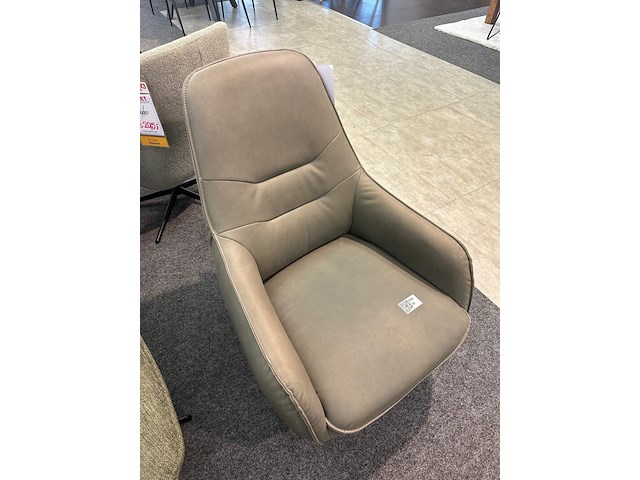 Draai fauteuil lars, microvezel olijf groen - afbeelding 1 van  2