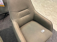 Draai fauteuil lars, microvezel olijf groen - afbeelding 1 van  2