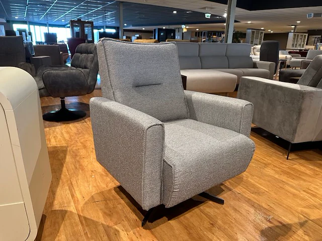 Draai fauteuil, licht grijs - afbeelding 3 van  5