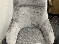 Draai fauteuil mart, geweven antraciet - afbeelding 1 van  4