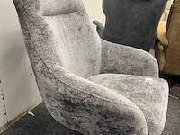 Draai fauteuil mart, geweven antraciet - afbeelding 2 van  4
