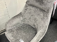 Draai fauteuil mart, geweven antraciet - afbeelding 3 van  4