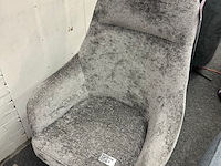 Draai fauteuil mart, geweven antraciet - afbeelding 4 van  4