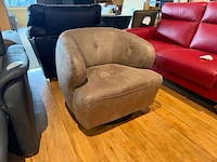 Draai fauteuil sitdesign, licht bruin / taupe
