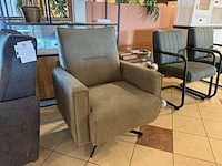 Draai fauteuil sitdesign, olive groen - afbeelding 3 van  6