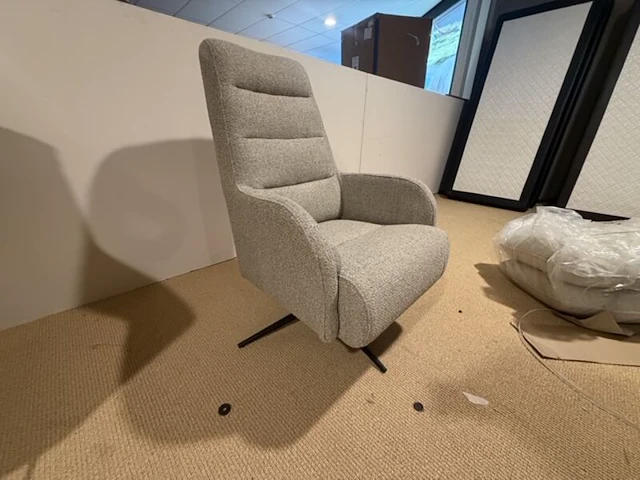 Draai fauteuil sitdesign, taupe - afbeelding 1 van  5