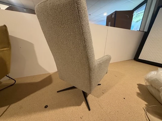Draai fauteuil sitdesign, taupe - afbeelding 3 van  5