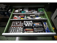 Draaibank gereedschappen set inclusief 7-delige hagro gereedschapladenkast met inhoud - afbeelding 8 van  13