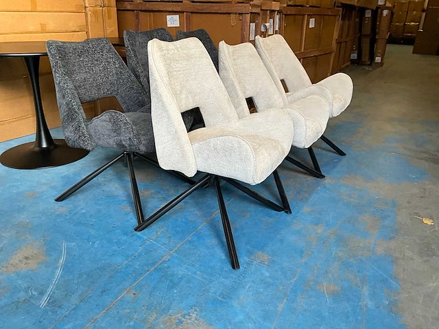 Draaibare eetkamerstoel (6x) - afbeelding 6 van  12