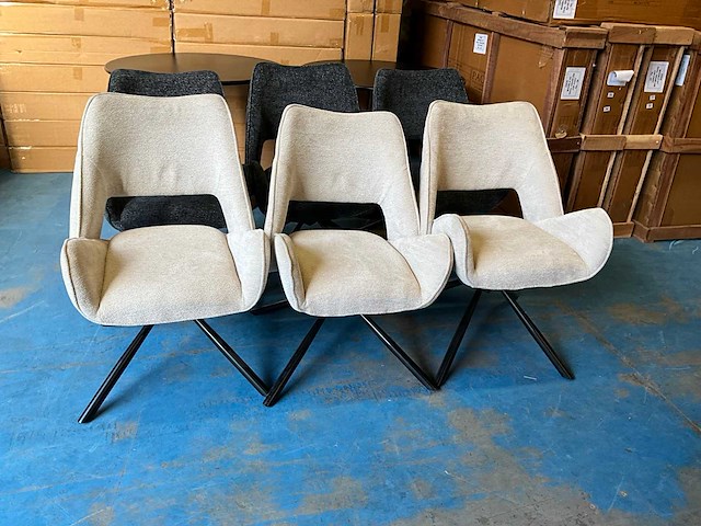 Draaibare eetkamerstoel (6x) - afbeelding 7 van  12