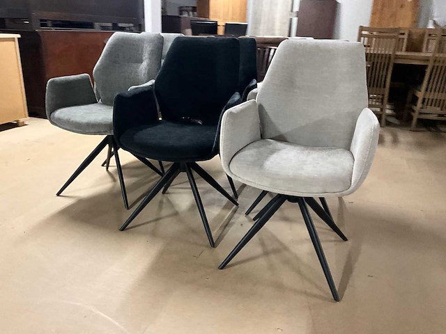 Draaibare eetkamerstoel (6x) - afbeelding 6 van  11