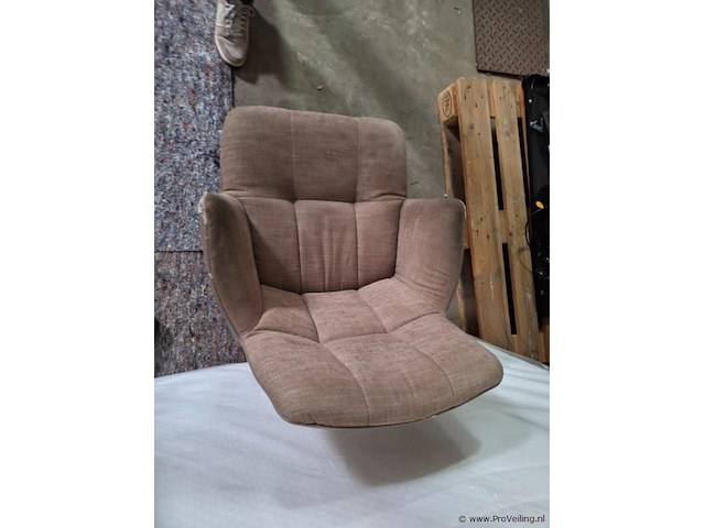 Draaibare eetkamerstoel met armleuning - ca. 58x60x85 cm - afbeelding 3 van  4