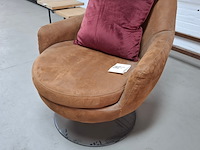 Draaibare fauteuil bruin - afbeelding 1 van  5