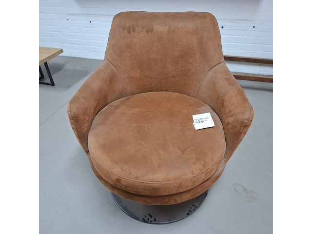 Draaibare fauteuil bruin - afbeelding 2 van  5