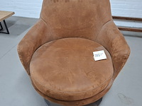 Draaibare fauteuil bruin - afbeelding 2 van  5
