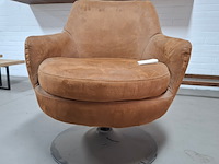 Draaibare fauteuil bruin - afbeelding 3 van  5