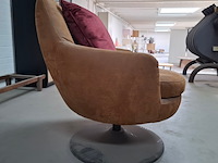 Draaibare fauteuil bruin - afbeelding 4 van  5