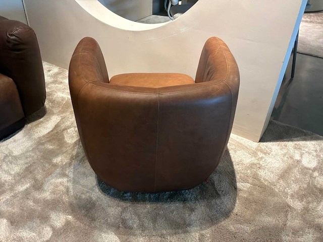 Draaibare leren fauteuil - afbeelding 9 van  9