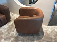 Draaibare leren fauteuil - afbeelding 8 van  9